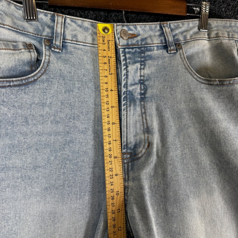 Frye Mens Light Wash Straight Leg Denim Jeans Blue Size 14/32 1859395 - Picture 4 of 8